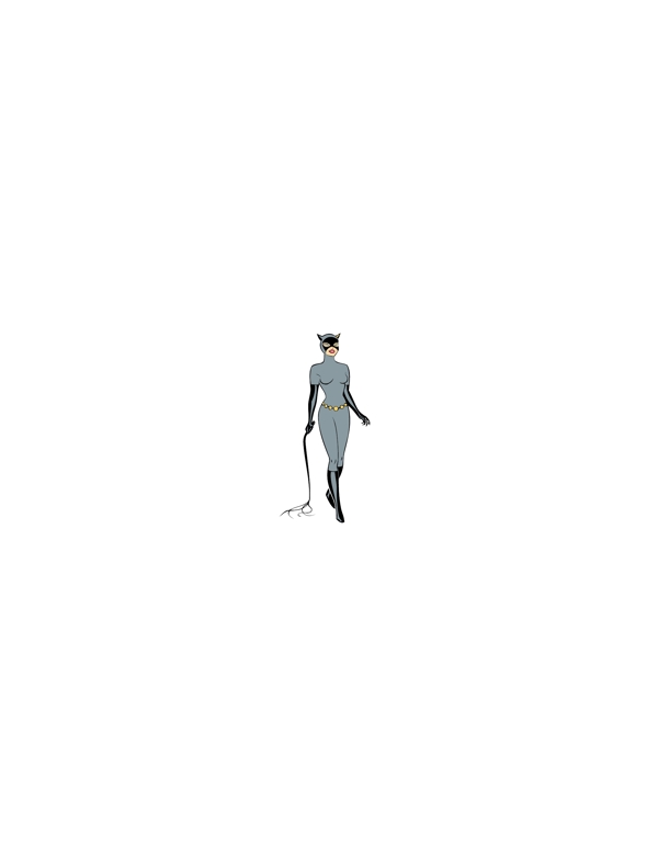 Catwomanlogo設(shè)計欣賞Catwoman卡通形象LOGO下載標志設(shè)計欣賞