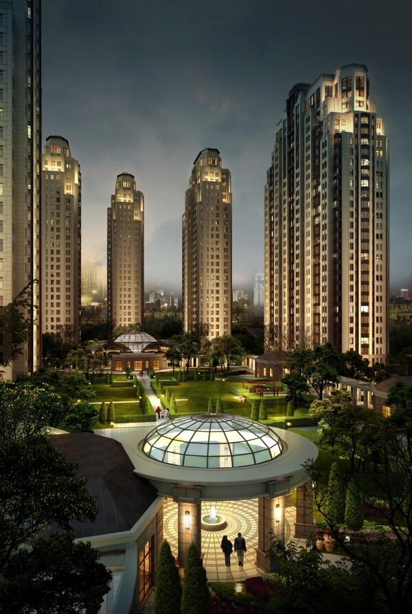 小區(qū)建筑效果圖