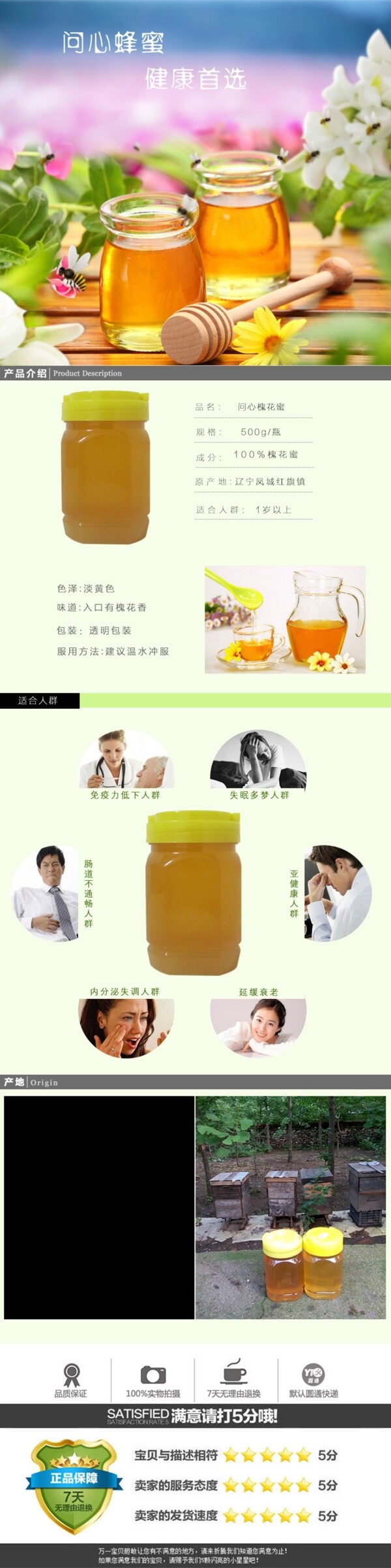 蜂蜜詳情頁