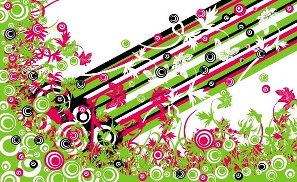 歐美花紋4276矢量EPS