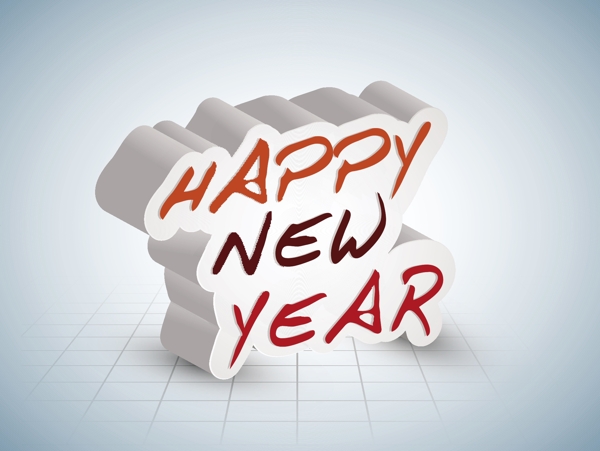 HappyNewYear3D矢量字體