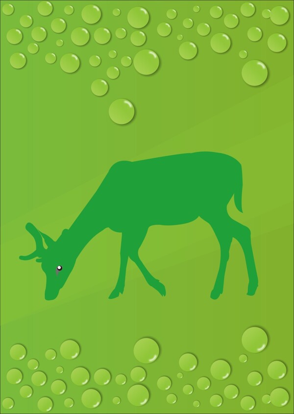 水珠與鹿