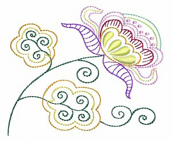 繡花時(shí)尚休閑女裝成熟優(yōu)雅女裝植物花卉免費(fèi)素材