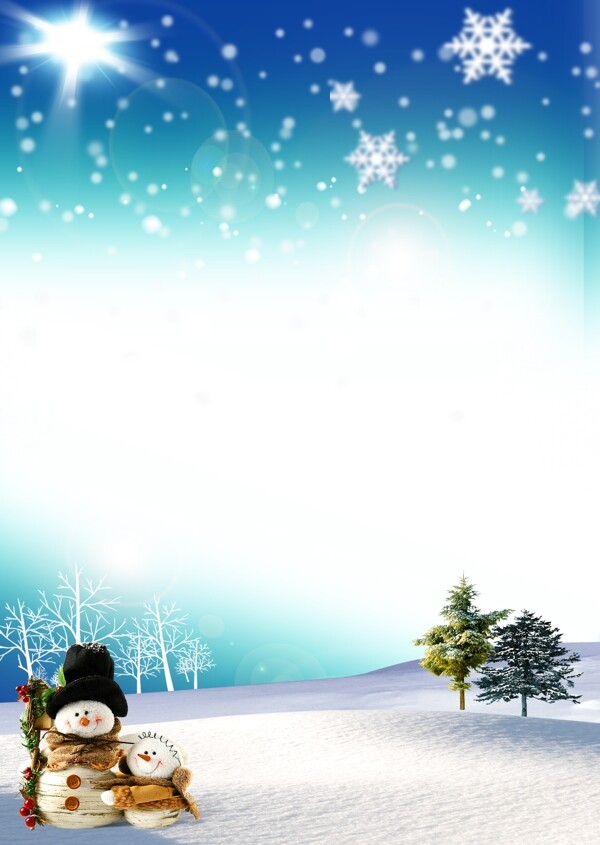 雪地模板
