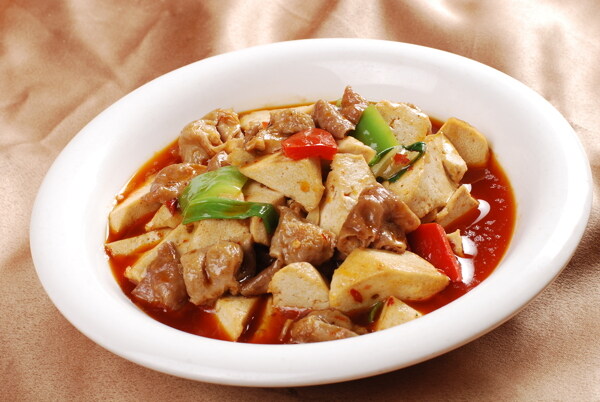 肥腸燒豆腐圖片