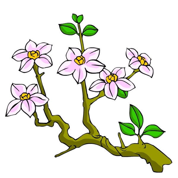 花卉古典插畫