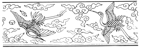 清代花鳥圖案中國傳統(tǒng)圖案0076