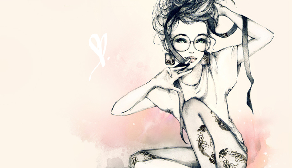 位圖插畫時(shí)尚插畫人物插畫插畫師免費(fèi)素材
