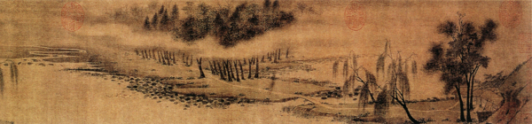 湖莊清夏圖國畫
