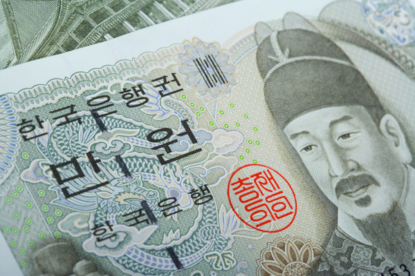 韩国货币钞票图片