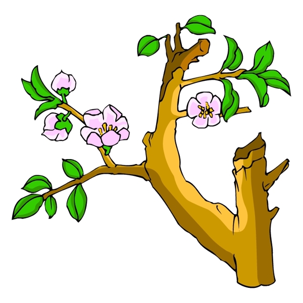 花卉古典插畫