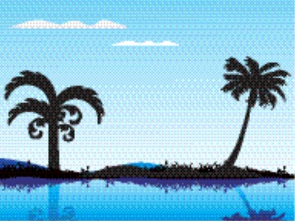 用棕櫚樹夏季背景