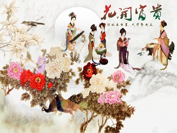 新中式背景墻