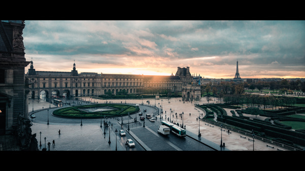 卢浮宫夕阳