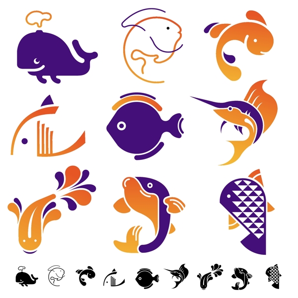海鱼图标图片