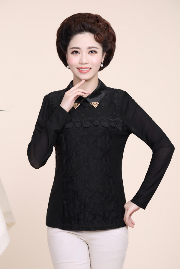 女裝媽媽裝淘寶女裝婦女裝圖片