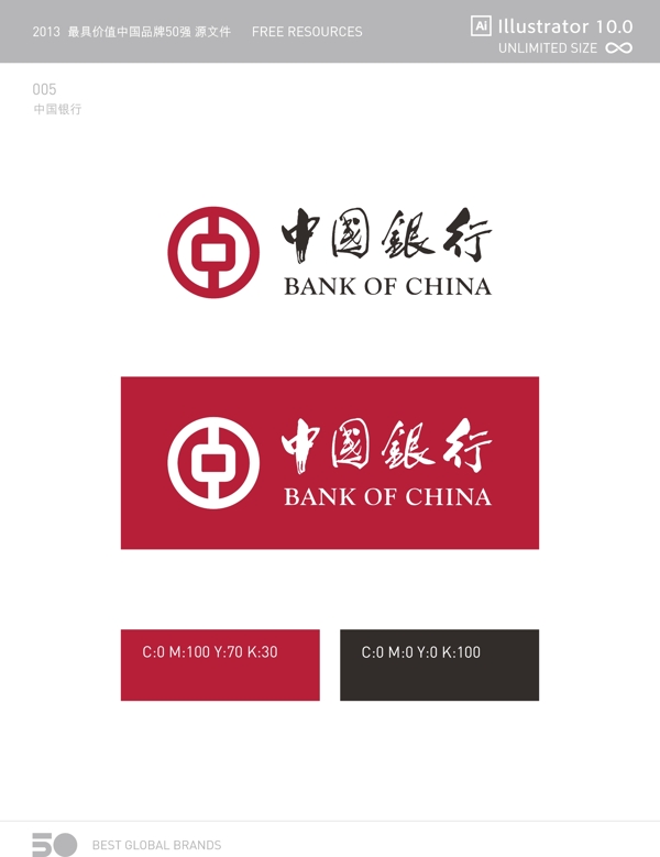 2013中國品牌標(biāo)識的源文件00550中國銀行