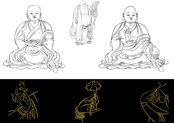 佛白描