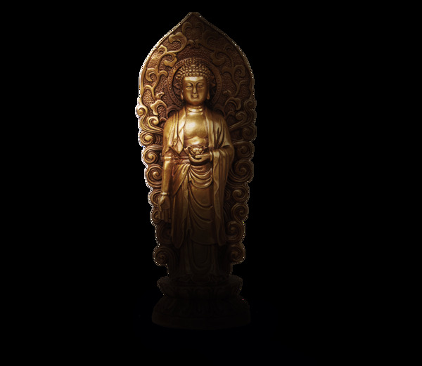 佛祖立体雕塑png元素