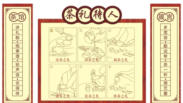 茶禮待人文化墻