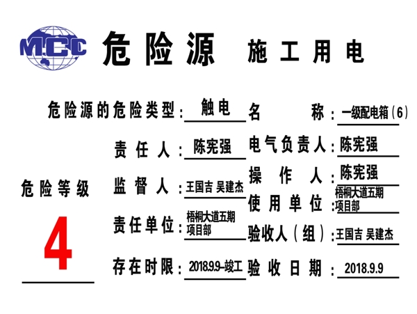 危險源標(biāo)示牌