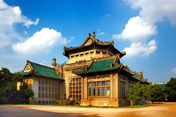 武漢大學老圖書館高清圖片