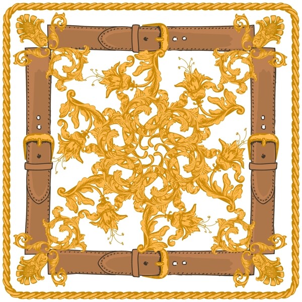 大牌絲巾圖案