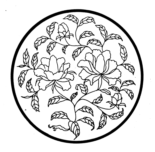花鳥圖案元明時(shí)代圖案中國傳統(tǒng)圖案043