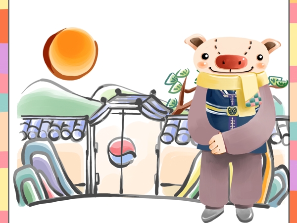 2007最新韩国猪PSD超大图