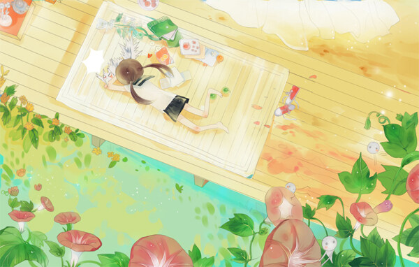 位圖插畫卡通插畫人物女孩免費素材