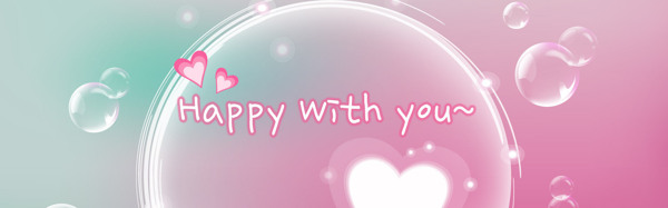 唯美透明泡泡banner背景素材