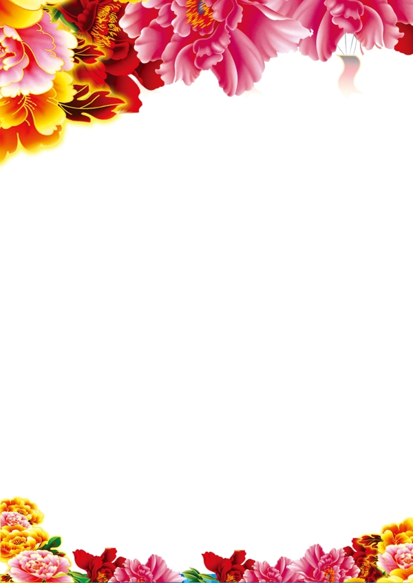 花朵背景邊框