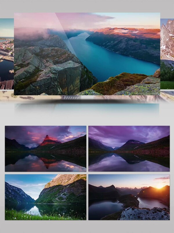 2K延时拍摄挪威美丽景观视频素材