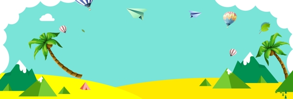 春季促銷(xiāo)漸變淘寶banner
