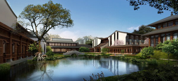 旅游區(qū)建筑景觀設計圖片