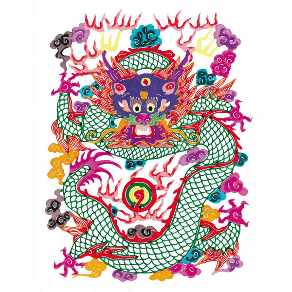 位圖動物龍色彩五顏六色免費素材