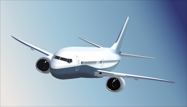 航空飛機矢量素材下載