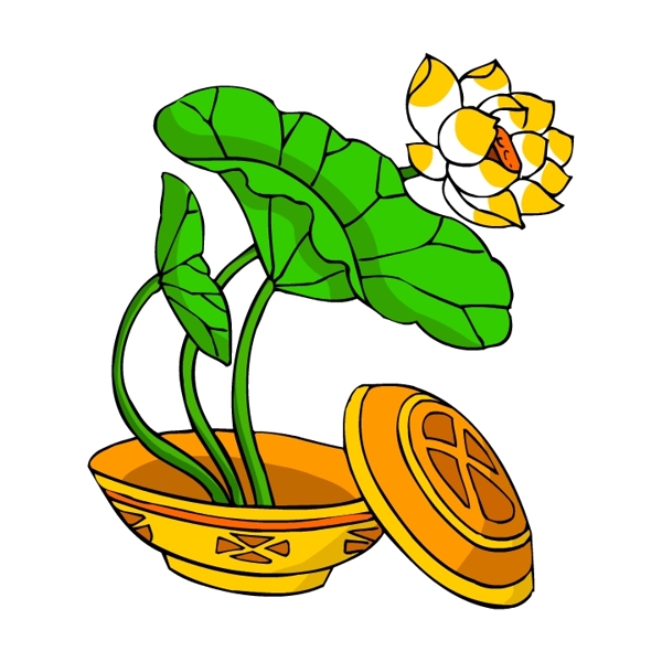 花卉古典插畫