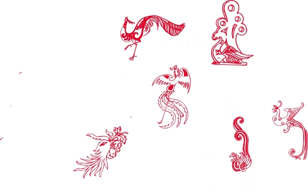 鳳凰矢量圖