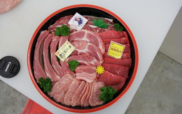 豬肉牛肉混合拼盤