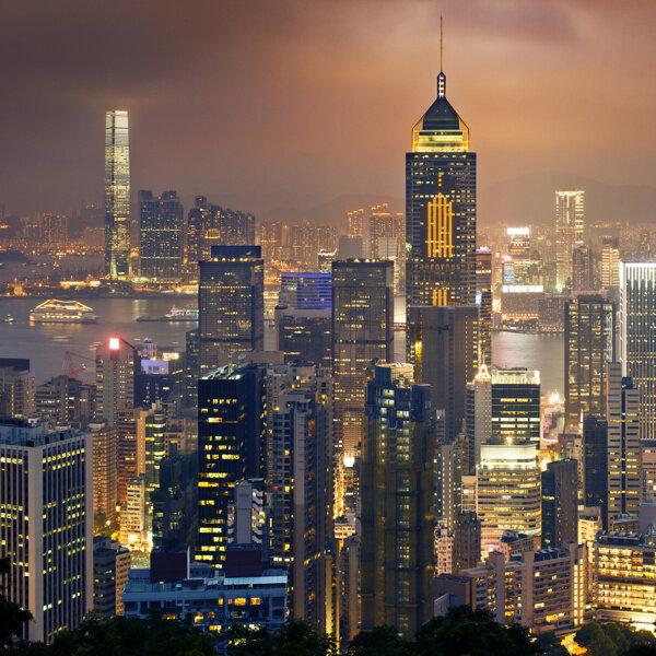 美麗城市夜景圖片