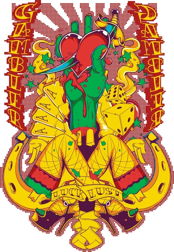 紋身圖案t恤花紋圖片