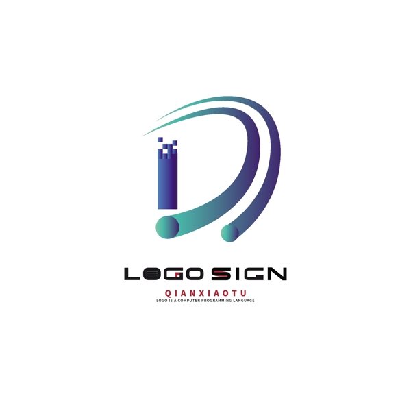 科技企业LOGO房地产标志D字母