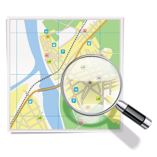 城市地图的GPS矢量05