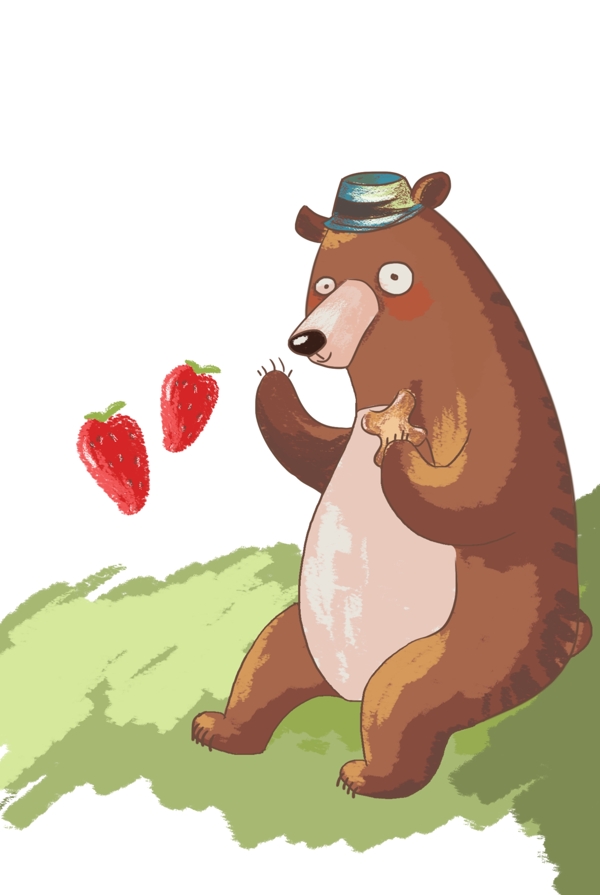 包装小熊插画图片