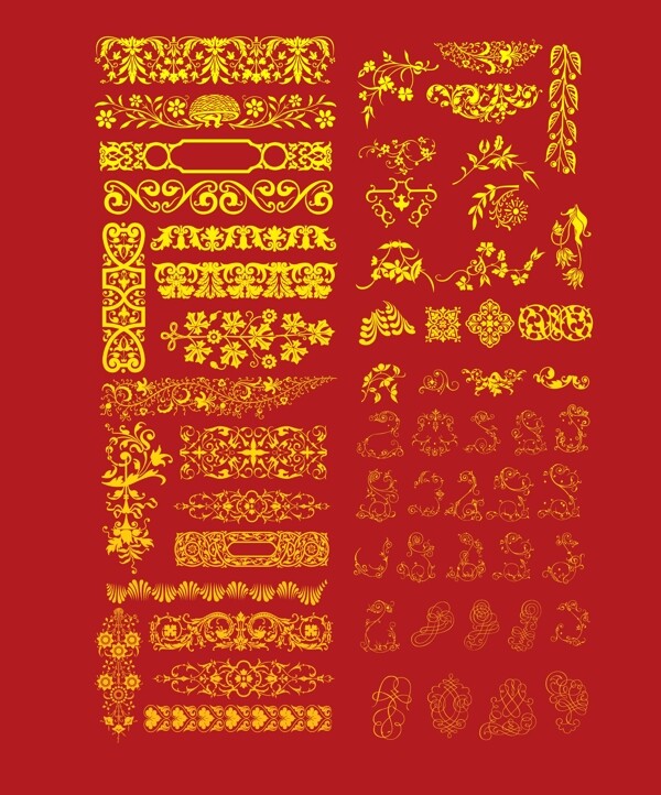 古典花紋