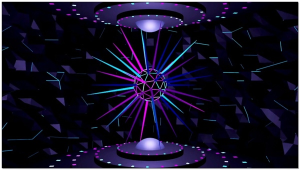 心动滚石宇宙光线隧道背景视频素材
