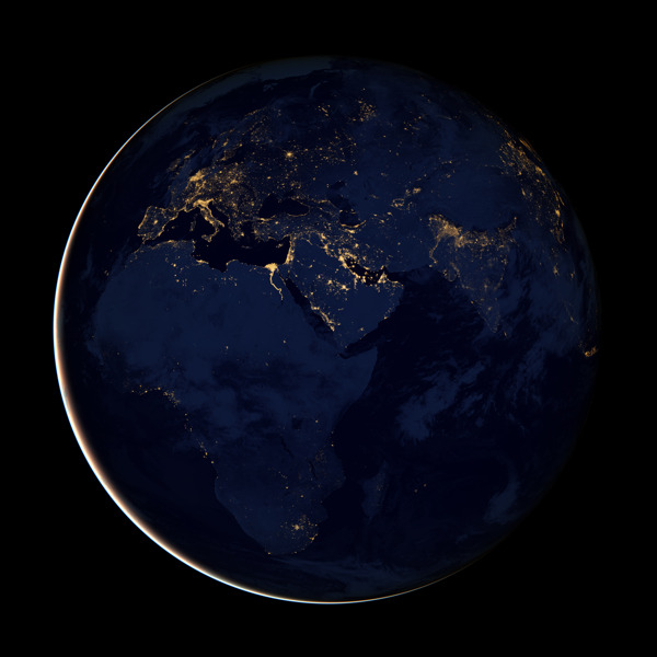 非洲欧洲中东地区高清卫星图图片