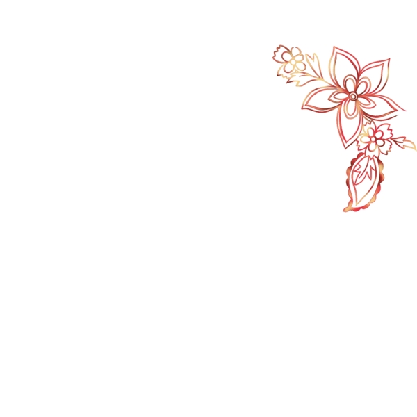 唯美手繪花朵
