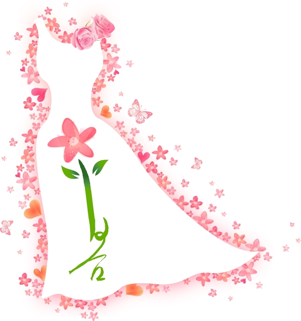 時(shí)尚花紋與女人03